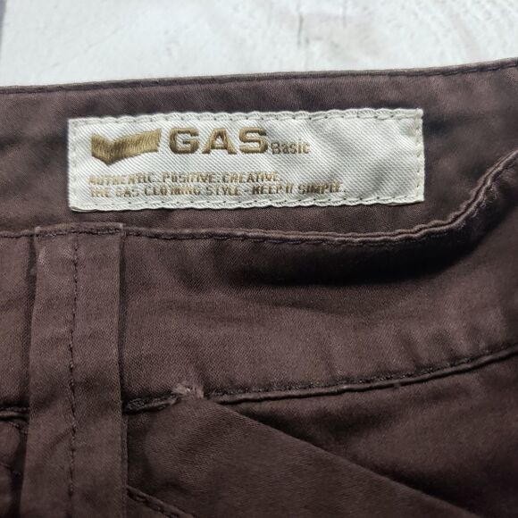 Pencil Skirt Size 28 By GAS Basic Brown Used - Picture 3 of 5